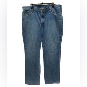 Carhartt jeans mens size 42 X 32 relaxed fit pants workwear outdoor